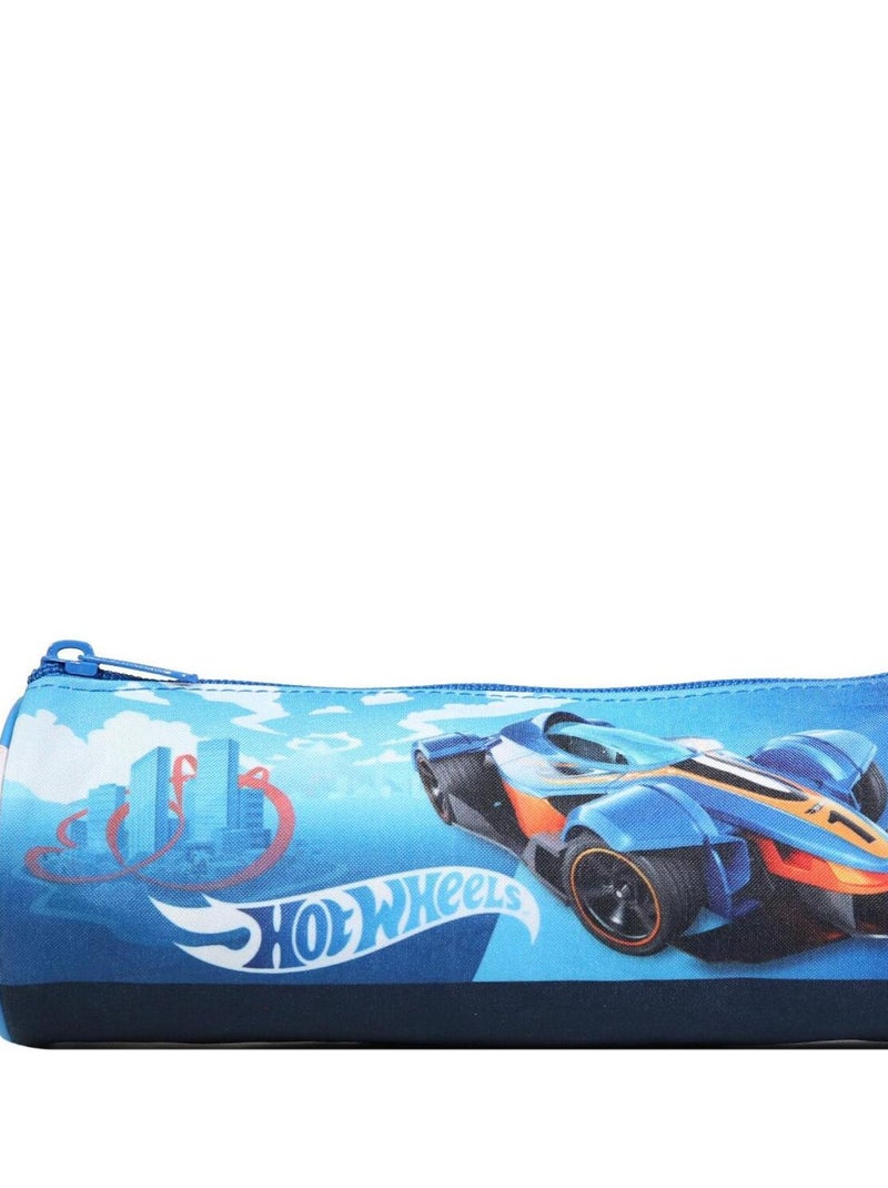 BAGTROTTER Trousse scolaire ronde Hot Wheels Bleu Voiture Bleu - Kiabi