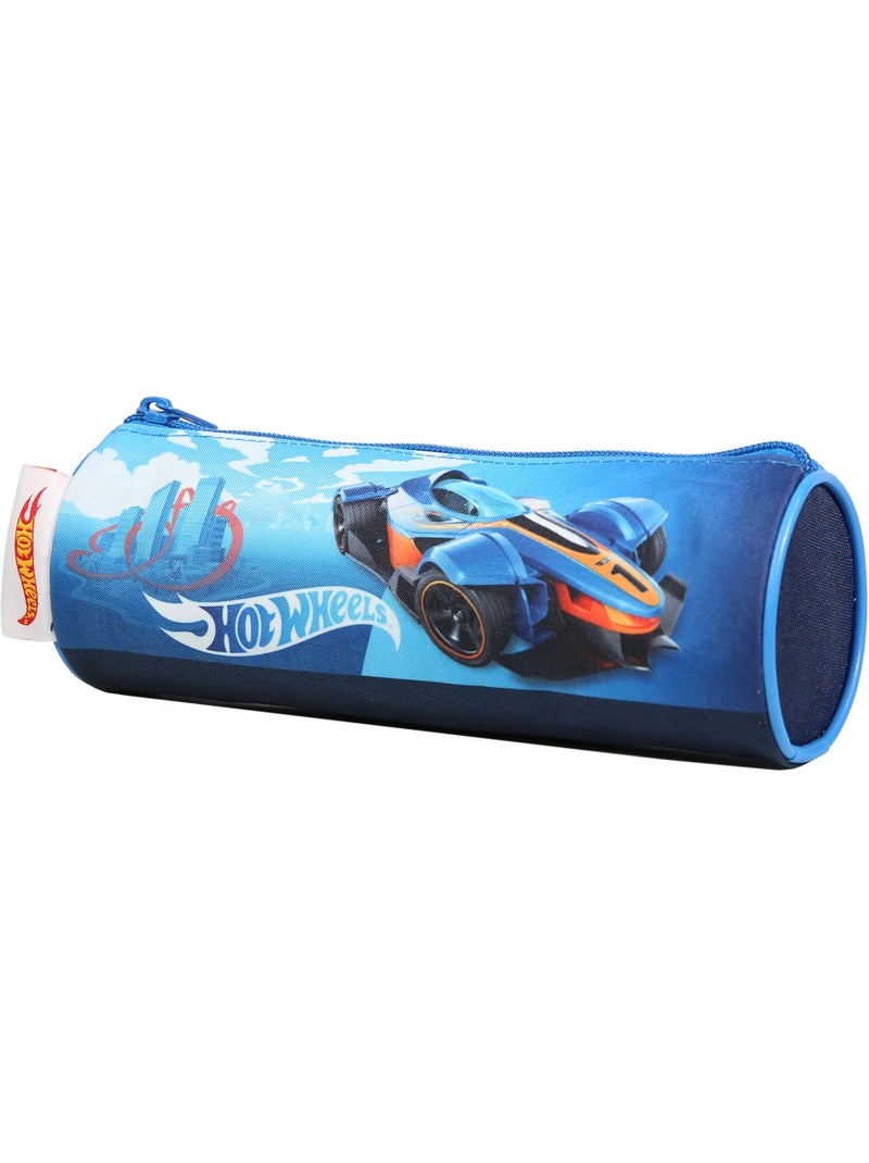 BAGTROTTER Trousse scolaire ronde Hot Wheels Bleu Voiture Bleu - Kiabi
