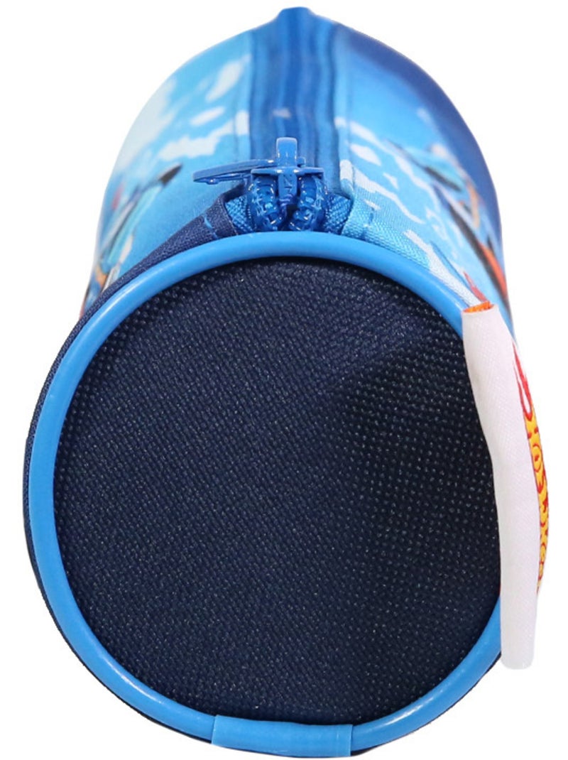 BAGTROTTER Trousse scolaire ronde Hot Wheels Bleu Voiture Bleu - Kiabi