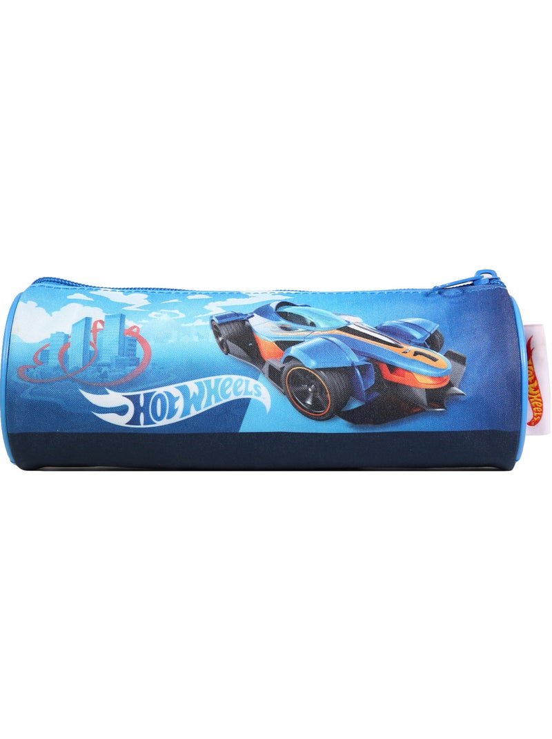 BAGTROTTER Trousse scolaire ronde Hot Wheels Bleu Voiture Bleu - Kiabi