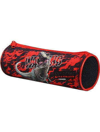 BAGTROTTER Trousse scolaire ronde Jurassic World Dinosaure Noir