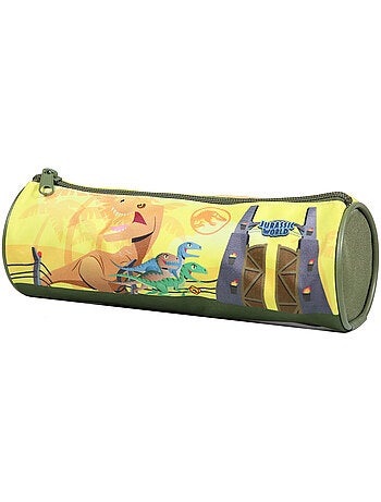 BAGTROTTER Trousse scolaire ronde Jurassic World Jaune