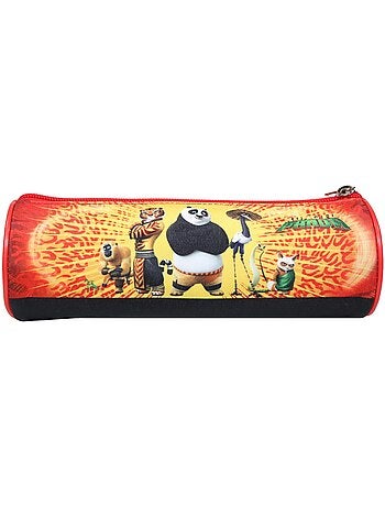 BAGTROTTER Trousse scolaire ronde Kung Fu Panda Rouge