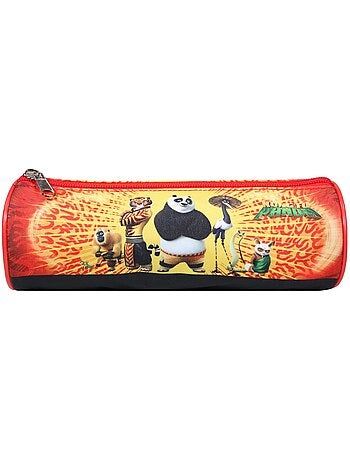BAGTROTTER Trousse scolaire ronde Kung Fu Panda Rouge