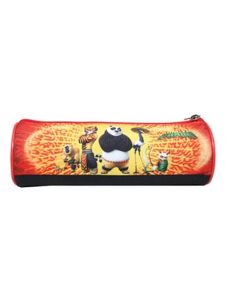 BAGTROTTER Trousse scolaire ronde Kung Fu Panda Rouge