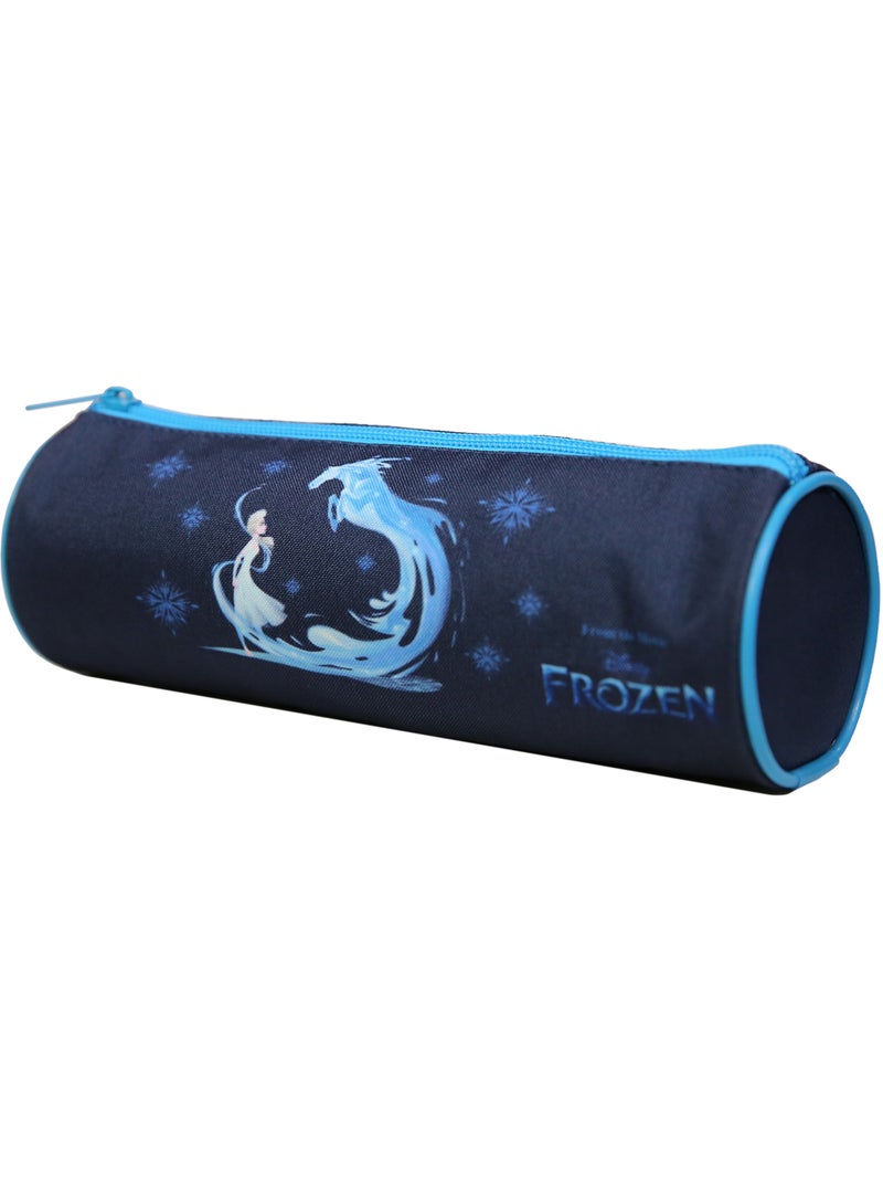 BAGTROTTER Trousse scolaire ronde La Reine Des Neiges / Frozen Bleue Cheval Bleu - Kiabi