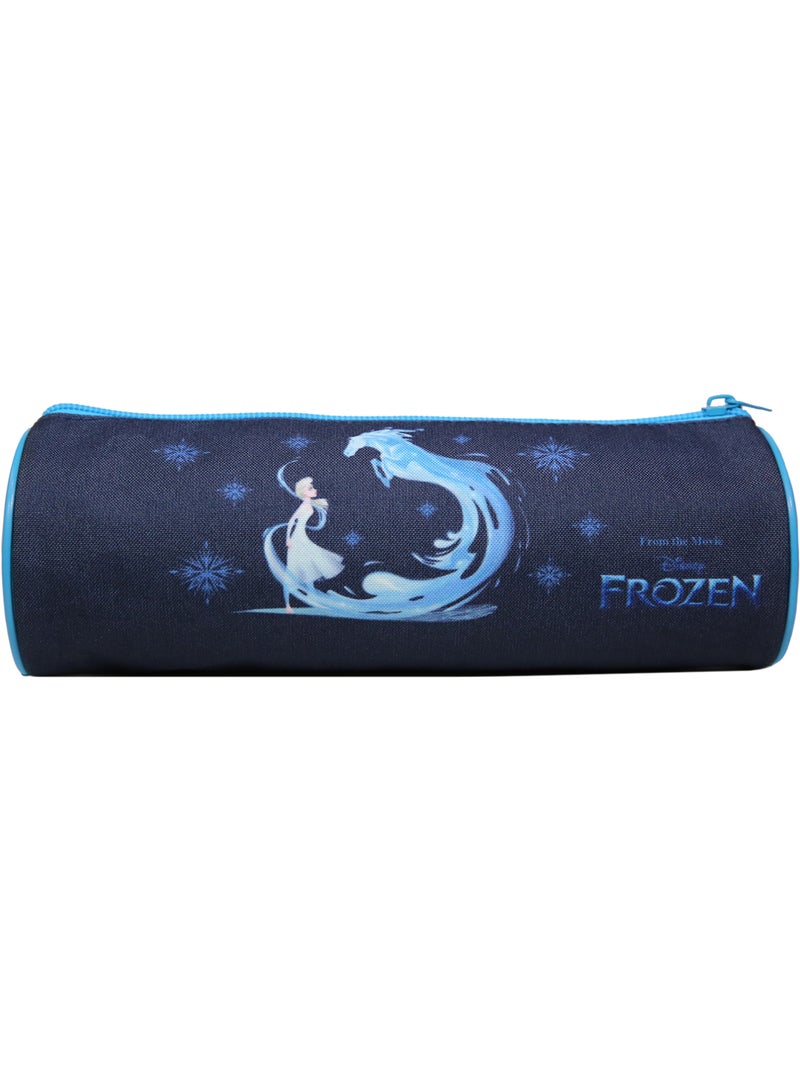 BAGTROTTER Trousse scolaire ronde La Reine Des Neiges / Frozen Bleue Cheval Bleu - Kiabi