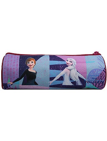 BAGTROTTER Trousse scolaire ronde La Reine Des Neiges / Frozen Violette