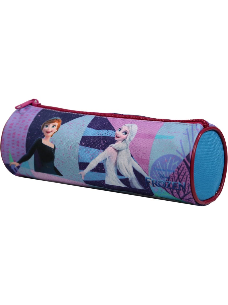 BAGTROTTER Trousse scolaire ronde La Reine Des Neiges / Frozen Violette Multicolore - Kiabi