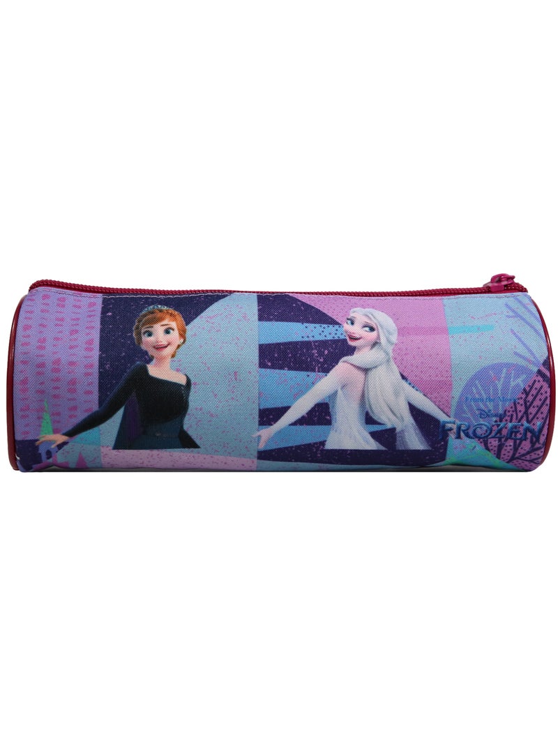 BAGTROTTER Trousse scolaire ronde La Reine Des Neiges / Frozen Violette Multicolore - Kiabi