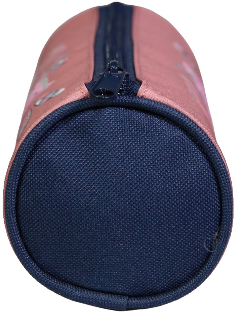 BAGTROTTER Trousse scolaire ronde Lili Lou Rose Plumes Rose - Kiabi