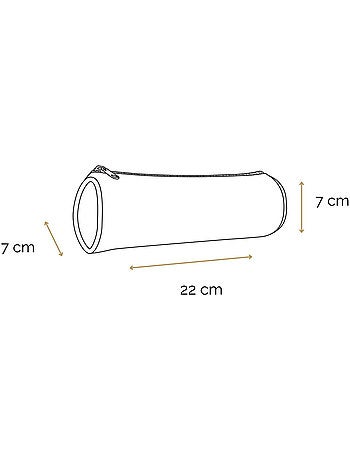 BAGTROTTER Trousse scolaire ronde Marie Verte Papillons