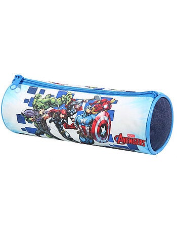 BAGTROTTER Trousse scolaire ronde Marvel Avengers Bleue