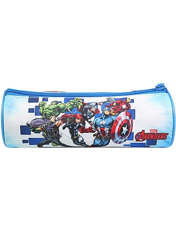 BAGTROTTER Trousse scolaire ronde Marvel Avengers Bleue