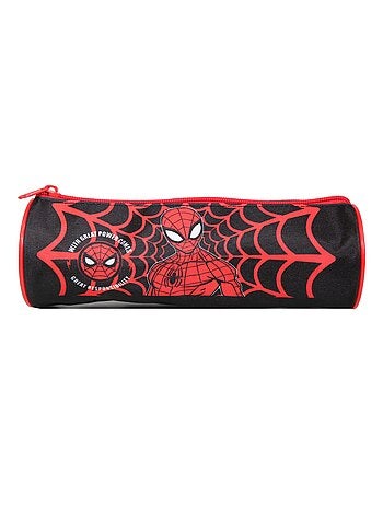 BAGTROTTER Trousse scolaire ronde Marvel Spider-Man Noire Toile d'araignée - Kiabi