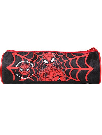 BAGTROTTER Trousse scolaire ronde Marvel Spider-Man Noire Toile d'araignée