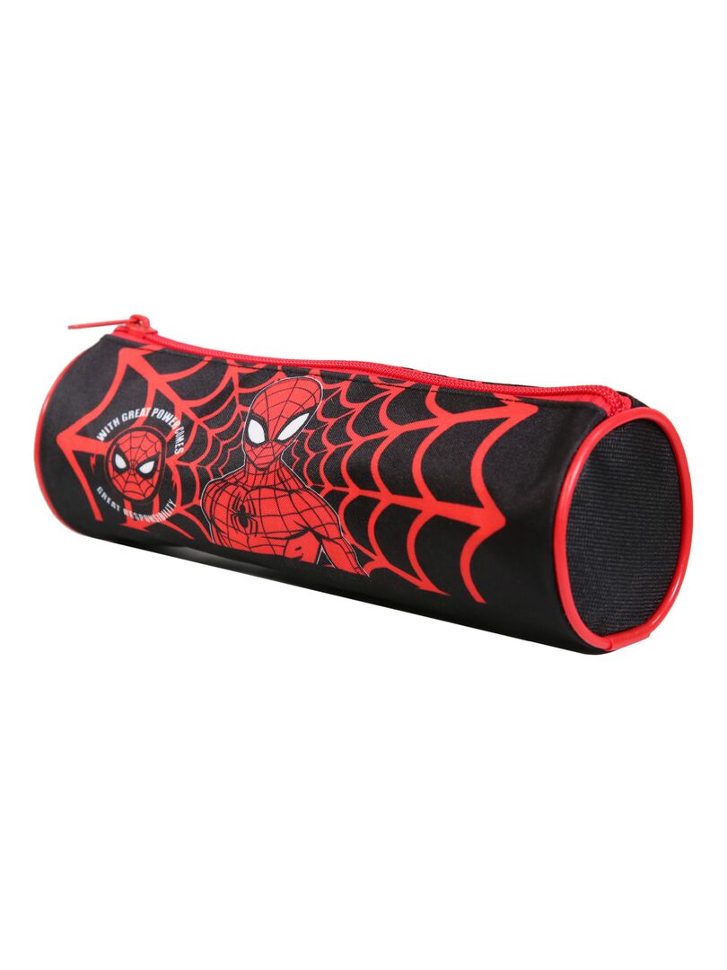 BAGTROTTER Trousse scolaire ronde Marvel Spider-Man Noire Toile d'araignée Noir - Kiabi
