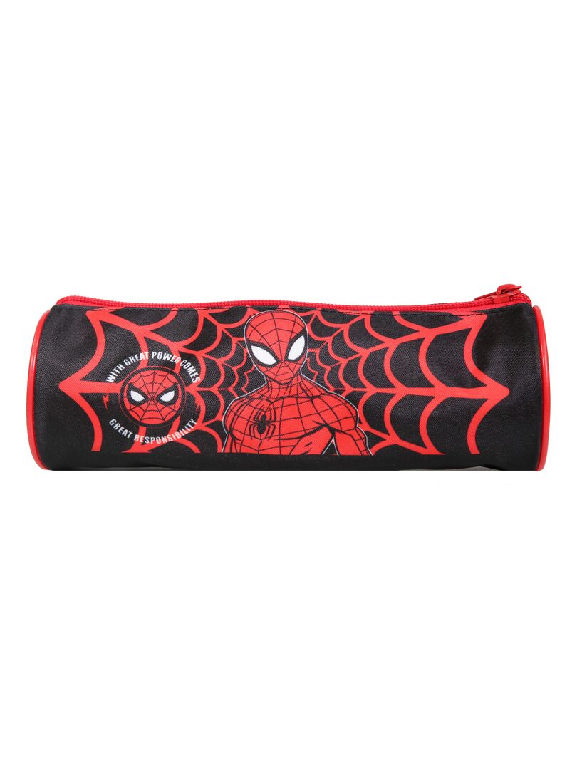 BAGTROTTER Trousse scolaire ronde Marvel Spider-Man Noire Toile d'araignée Noir - Kiabi