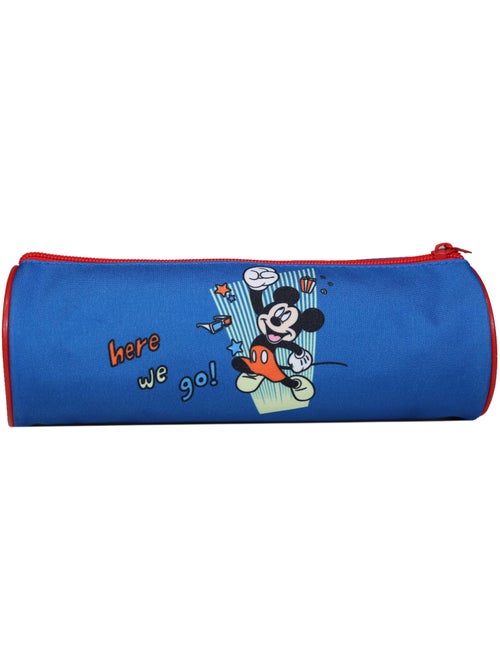 BAGTROTTER Trousse scolaire ronde Mickey Bleue Go - Kiabi