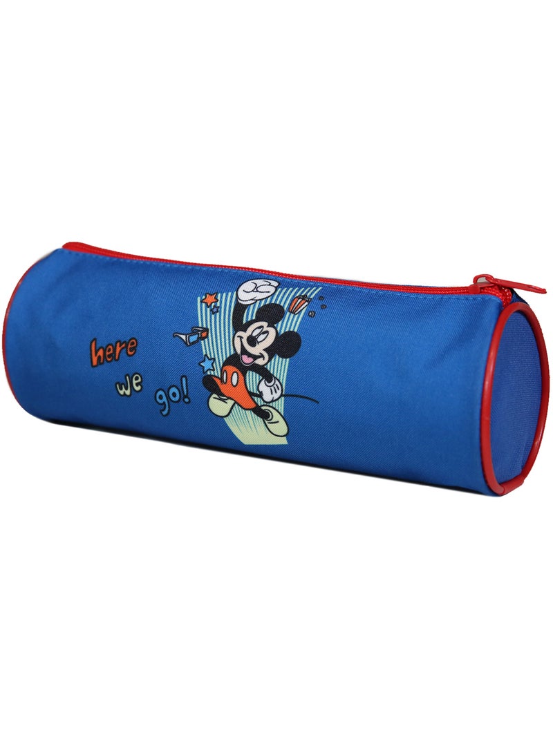 BAGTROTTER Trousse scolaire ronde Mickey Bleue Go Bleu - Kiabi