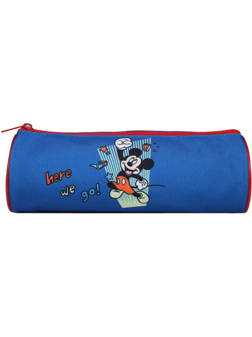 BAGTROTTER Trousse scolaire ronde Mickey Bleue Go - Kiabi