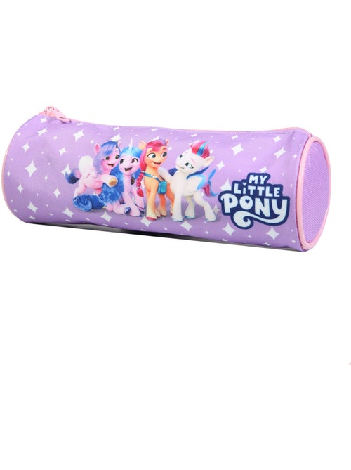 BAGTROTTER Trousse scolaire ronde My Little Pony Violet - Kiabi