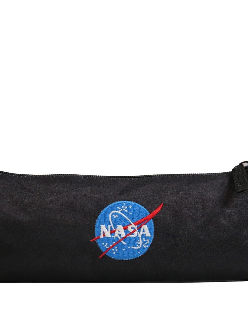 BAGTROTTER Trousse scolaire ronde Nasa Noire USA Noir - Kiabi