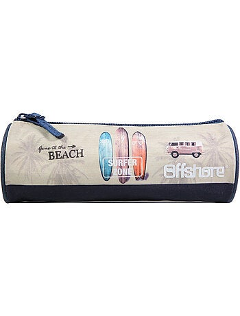 BAGTROTTER Trousse scolaire ronde Offshore Beige Van & Surf