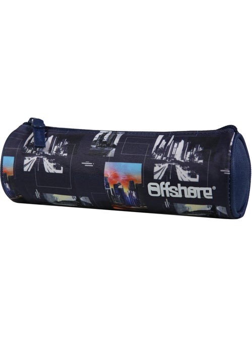 BAGTROTTER Trousse scolaire ronde Offshore Bleu City Ville - Kiabi