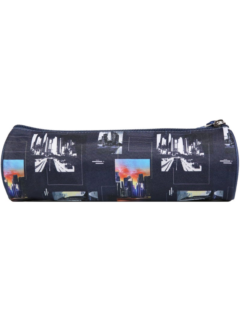 BAGTROTTER Trousse scolaire ronde Offshore Bleu City Ville Bleu - Kiabi