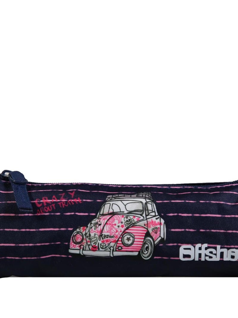 BAGTROTTER Trousse scolaire ronde Offshore Bleu Voiture Bleu - Kiabi