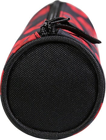 BAGTROTTER Trousse scolaire ronde Offshore Noir Coquelicots