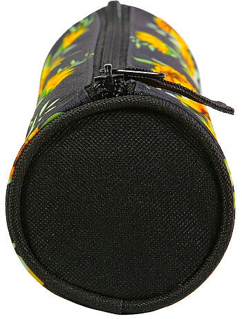 BAGTROTTER Trousse scolaire ronde Offshore Noir Tournesols