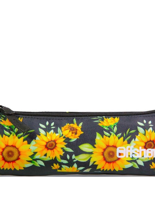 BAGTROTTER Trousse scolaire ronde Offshore Noir Tournesols - Kiabi