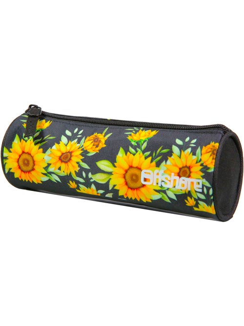 BAGTROTTER Trousse scolaire ronde Offshore Noir Tournesols - Kiabi