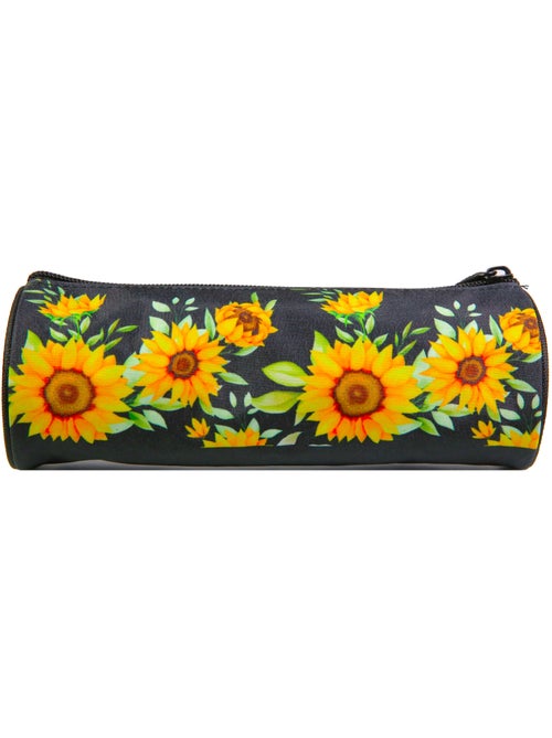 BAGTROTTER Trousse scolaire ronde Offshore Noir Tournesols - Kiabi