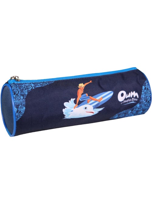 BAGTROTTER Trousse scolaire ronde Oum Le Dauphin Bleu - Kiabi