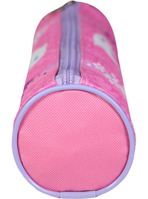 BAGTROTTER Trousse scolaire ronde Oum Le Dauphin Rose - Kiabi