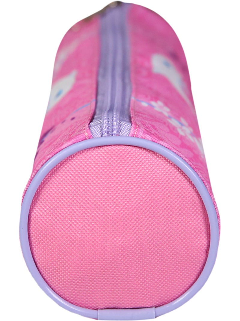 BAGTROTTER Trousse scolaire ronde Oum Le Dauphin Rose Rose - Kiabi