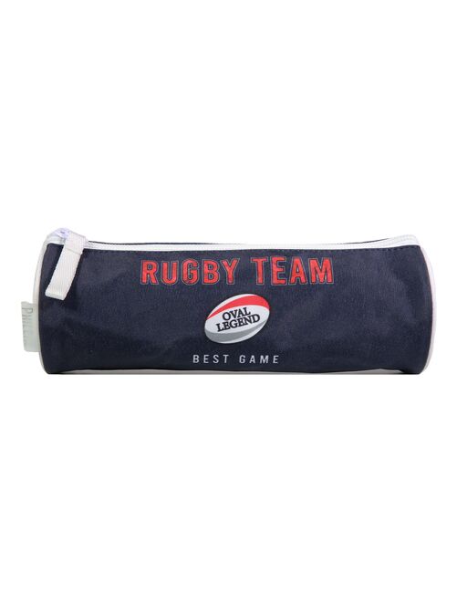 BAGTROTTER Trousse scolaire ronde Phileas Bleu Rugby - Kiabi