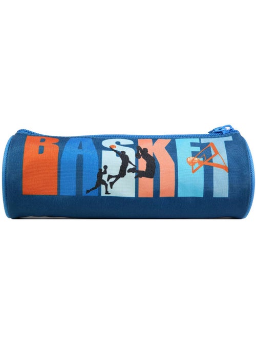 BAGTROTTER Trousse scolaire ronde Phileas Bleue Basket - Kiabi
