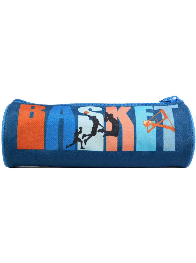 BAGTROTTER Trousse scolaire ronde Phileas Bleue Basket Bleu - Kiabi