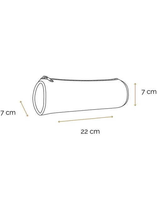 BAGTROTTER Trousse scolaire ronde Phileas Bleue Dinosaure - Kiabi