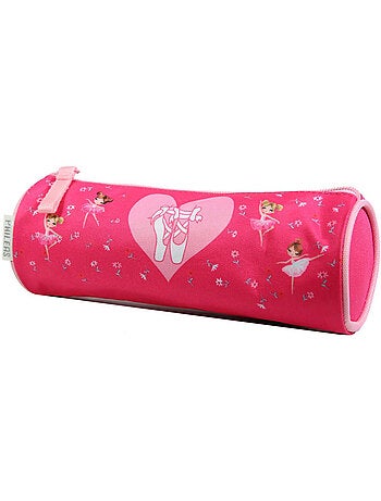 BAGTROTTER Trousse scolaire ronde Phileas Danseuses Rose