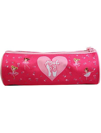 BAGTROTTER Trousse scolaire ronde Phileas Danseuses Rose