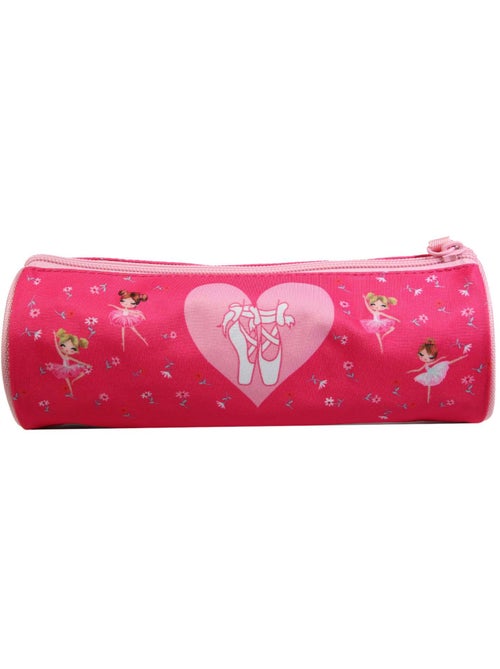 BAGTROTTER Trousse scolaire ronde Phileas Danseuses Rose - Kiabi