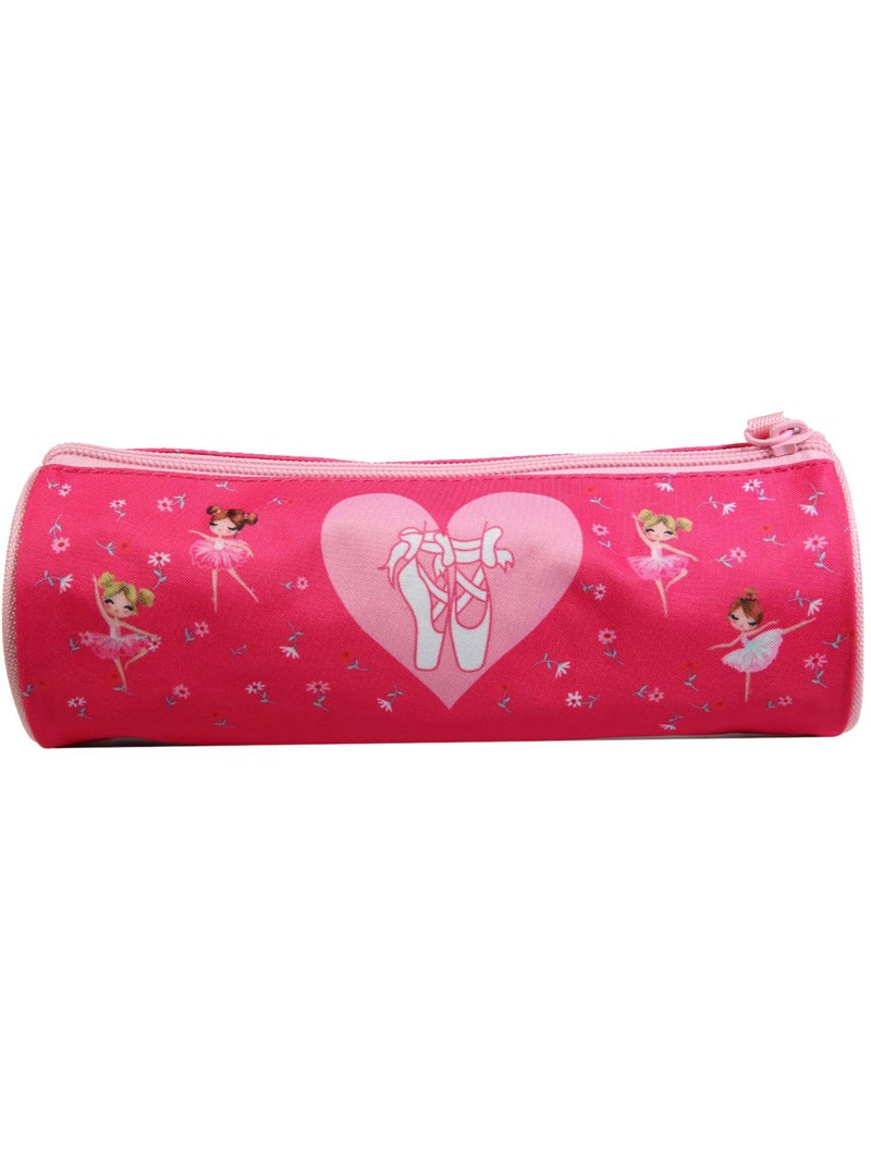 BAGTROTTER Trousse scolaire ronde Phileas Danseuses Rose Rose - Kiabi