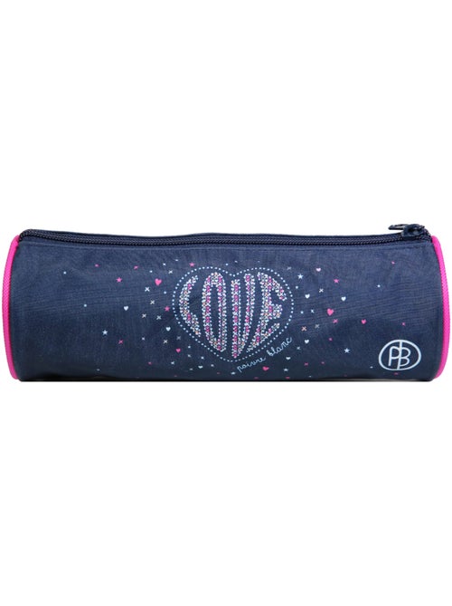 BAGTROTTER Trousse scolaire ronde Poivre Blanc Bleue Amour - Kiabi BAGTROTTER Trousse scolaire ronde Poivre Blanc Bleue Amour - Kiabi