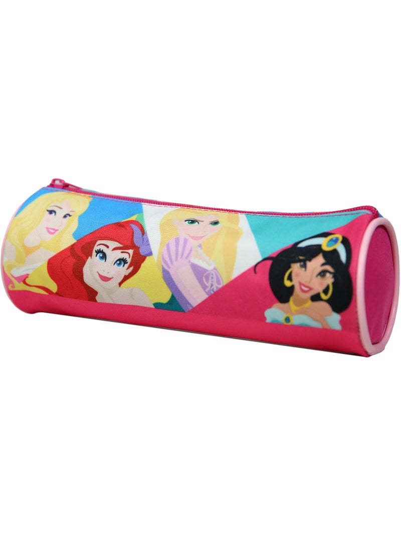 BAGTROTTER Trousse scolaire ronde Princesses Multicolore Rose - Kiabi