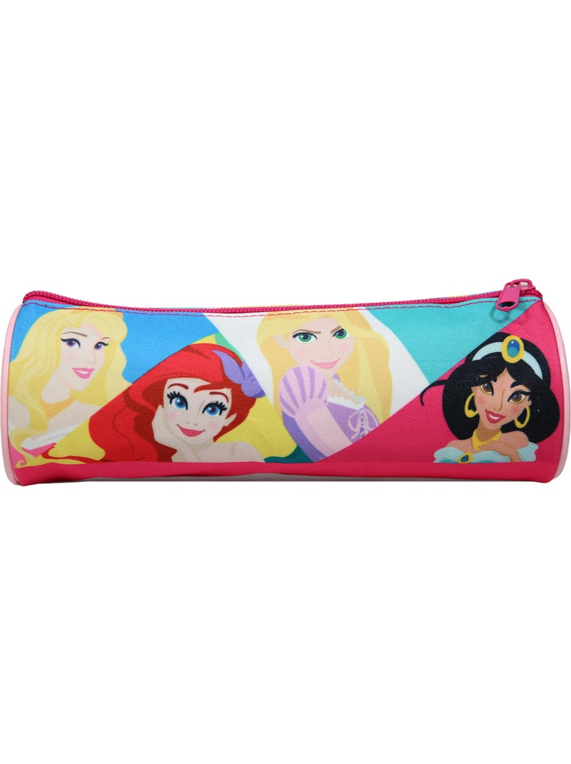 BAGTROTTER Trousse scolaire ronde Princesses Multicolore Rose - Kiabi